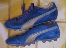 Antike Fußballschuhe ☆ Leder Gr. 41 ☆ PUMA Borussia ☆ BVB Schwarz-Gelb Rote Erde