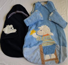 2 Baby Kinderwagen Schlafsäcke, Sterntaler, Herbst/Winter, Fußsack, 60+70cm !!!