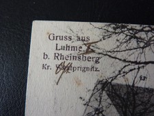 1913 Luhme b. Rheinsberg Forsthaus ? Brandenburg Krs Ost-Prignitz nach Zechlin 