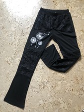 Leggings Selten ! Pusterblume/Spitze Gr.S(38/40) Leichte Schlaghose Kaschiert