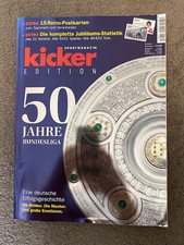 KICKER EDITION 50 Jahre Bundesliga mit 15 Retro-Postkarten sehr guter Zustand!