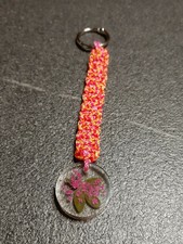 Schlüsselanhänger Paracord, Epoxidharz mit Blume