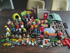 Playmobil Figuren Konvolut Set Auto Zubehör Baustelle Waffen Weihnachten usw.