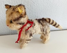 Alte seltene Steiff Katze Tier Haustier Kuscheltier Stofftier antik retro