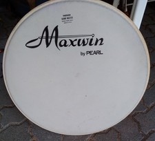 REMO 20"  PEARL MAXWIN Bassdrum-Fell weiß rau unbespielt Schlagzeug Vintage