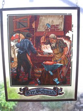 Fensterbild Handwerk Der Schmied Glasbild Glas Bild Folie Metallrahmen Kette