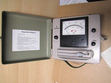 Siemens Magnetfeld Meßgerät Metallkoffer ca. 5,5 kg 1968 Bedienungsanleitung 