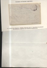 n16995	Legionärskorps im Osten deutsches Karpathenkorps, 1. Weltkrieg Beleg wie 