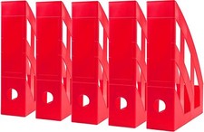 Stehsammler für DIN A4, aus Kunststoff (rot | 10er Pack) - 2. Wahl / B-Ware