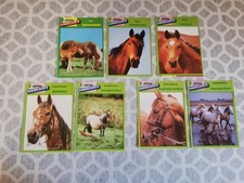 Mickey Maus Sammel Karten Sammelkarten Berühmte Pferderassen Pferde 7 Stück 