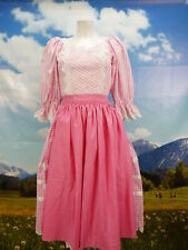 Sportalm schön mit rosa weißen Streifen Spitzen tolles Dirndl mit Schürze Gr.34