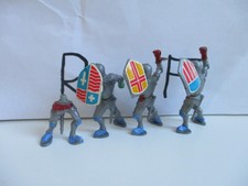 STECKFIGUEN!!! Ritter ohne Waffen mit Aufkleber Ersatzteile 70er Jahre