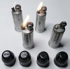 4 x Sturmfeuerzeug  *  Wehrle Schönwald  *  Patronenform