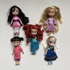 Disney Animators Collection 5" Mini-Puppen (Boo, Rapunzel, Merida, Elsa & Mulan)