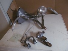 Konvolut Fahrradteile 5 Teile Dynamo Sattel Sitz Lenker Lampe Felgenbremse usw