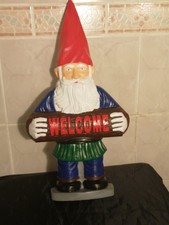 54 cm xxl Gartenzwerg Dekofigur Gartenfigur  handbemalt und wetterfest