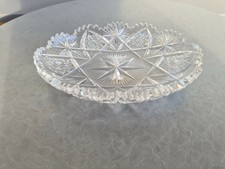 Ovale Obstschale - Schale aus Kristallglas TOP-Zustand