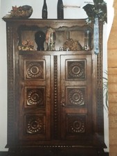 Top! Schrank Alt Antik Echtholz Zerlegbar Baskenland 1900 Altertümchen