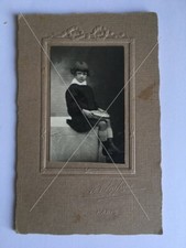 altes orig. s/w Foto Mädchen Handtrommel Rassel Vintage Frankreich Paris