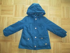 3 in 1 Jacke wattiert Übergangsjacke Mantel Mädchen Gr 92 Sergent Major petrol