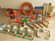 Trödel Flohmarkt Konvolut, Werkzeug, Profilzylinder Steckdose Zollstock Säge