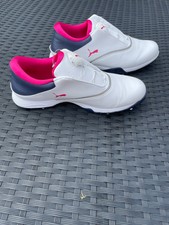 Puma Golfschuhe Damen neu weiß blau pink 39 wasserfest Drehverschluss