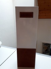 Schirmständer Weiss Blech Brauner Kunstleder Mix von MÖMAX neuwertig Architekt