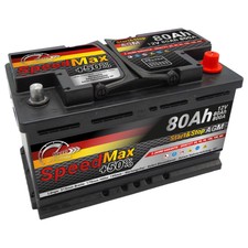 Speed Max Autobatterie 80Ah AGM 800A Start-Stop 12v