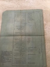 kraftfahrzeugschein Oldtimer Traktor Hanomag