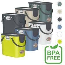 ROTHO ALBULA Mülleimer Küche TRENNSYSTEM Abfalleimer MIT DECKEL Mülltrennung 25L