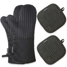 Ofenhandschuhe hitzebeständig Topfhandschuhe Topflappen Paar Kochhandschuhe W5M8