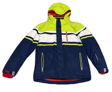 CMP Winterjacke Funtionsjacke Skijacke Jungen 152 Blau-Weiß-Neongrün
