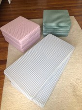 8 Sitzkissen | Polster | Schaumstoff | Karobezug | blau, grün, rosa | 2 Größen 