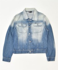 Diesel Herren Denim Jacke UK 38 medium blue Baumwolle Classic eg06