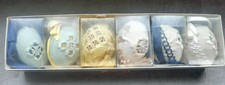 6 Deko Ostereier Hardanger Stickerei