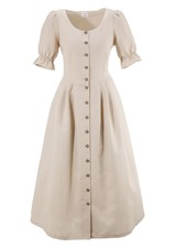 90170817/K31 Naber Collection Trachtenkleid Damen mit Puffärmeln Gr.42 beige NEU