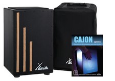 B-WARE XDrum Cajon Trommelkiste Percussion Trommel Negra Instrument mit Gigbag