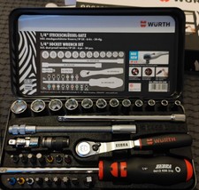 Würth Zebra 1/4 Zoll Steckschlüssel-Sortiment 33-tlg. Werkzeugkoffer NEU