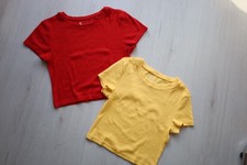 FSBN Sister 2 bauchfrei TOPs Top Gr S Rot&Gelb fNeu