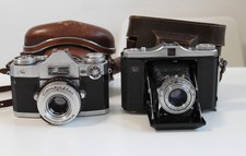 Zeiss Ikon Nettar mit Novar Anastigmat 1:4,5 75mm/ Contaflex  mit Tessar 2,8/50