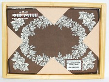 Vintage 1960-1970s Floral Rose Tisch Tischset Set & Servietten Film Movie Prop Matte