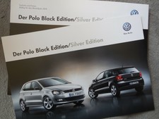 VW Volkswagen Polo Black + Silver Edition - Prospekt von 2013 + Preisliste