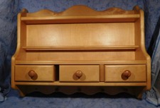 Küchenregal Gewürzregal Vorratsregal Wandregal Holz massiv Landhausstil Vintage!