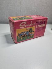Vintage Stammbaum Sindy Tisch und Stühle NUR BOX keine Puppenhausmöbel 