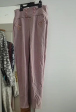 Thermo High Waist Leggings Hose Jeggings Flieder Teddy Fell L|XL