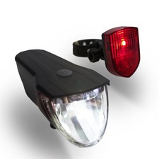 LED Fahrradlicht Set 50 Lux Osram Akku Fahrrad Beleuchtung Rücklicht Lampe StVZO