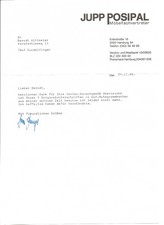 Zettelautogramm Jupp POSIPAL + Kopie von Brief  + Foto Fußball 54 WM Bern 221xyz