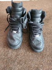 Nike Air Force 1 MID '07 Sneaker Black Schwarz Gr. 43 Guter Gebrauchter Zustand