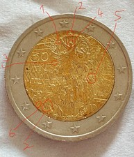Fehlprägung! 2 Euro Münze 30 Jahre Mauerfall 2019  (Rarität/selten)