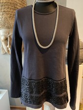 Tolles Schumacher Shirt Langarmshirt Tunika Bluse Gr.1  34/36